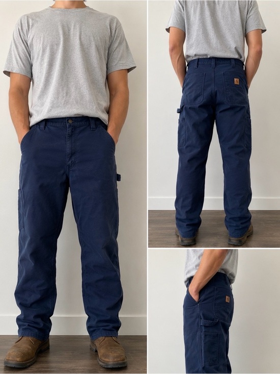 Carhartt Other - Carhartt B151 Original Dungaree Fit Carpenter Pants Men’s 36x32 Navy Workwear